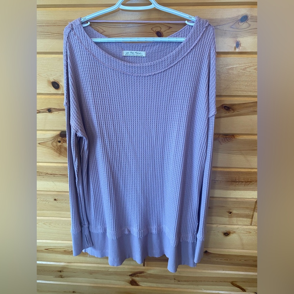 ~~We The Free Thermal Lilac waffle knit~~